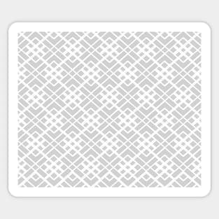 Abstract geometric pattern - gray and white. Sticker